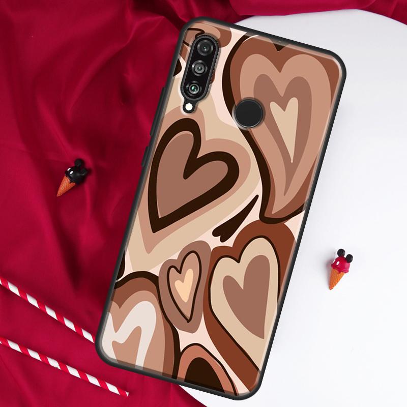 Purple Heart Swirl Aesthetic For Huawei Nova 8i 7i 11i 12i 12s 9 10 SE Y90 Y60 Y70 Y72 Y61 Y91 P30 P40 Lite P60 Pro Case