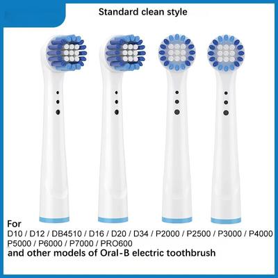 4pcs/set Electric Toothbrush Heads Replaceable Brush Heads For Oral B Tooth Brush Hygiene Clean Brush Head Refills