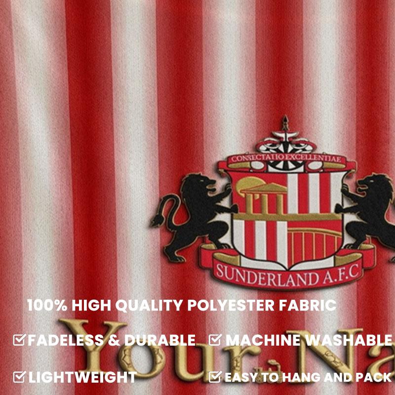 Sunderland A.F Custom Name Wall Tapestry Aesthetic Wall Hanging Printed Fabric Blanket Decorative Tapestries for Bedroom Living Room Home Decor