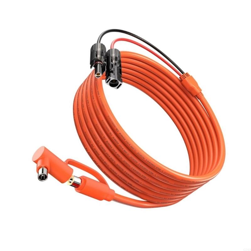G2AA Universal Solars Panel Wiring Adapters 14AWG Double Length Design for Customized Installation