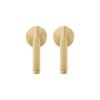 DOOROOM Standard SUA pentru Gaură de 2-1/8" Set Mânere din Alamă pentru Ușă de Interior/Dulap cu Blocare pentru Trecere (Privacy Passage Lock Set) Mâner Stripat Panou Rotund Mâner Dummy
