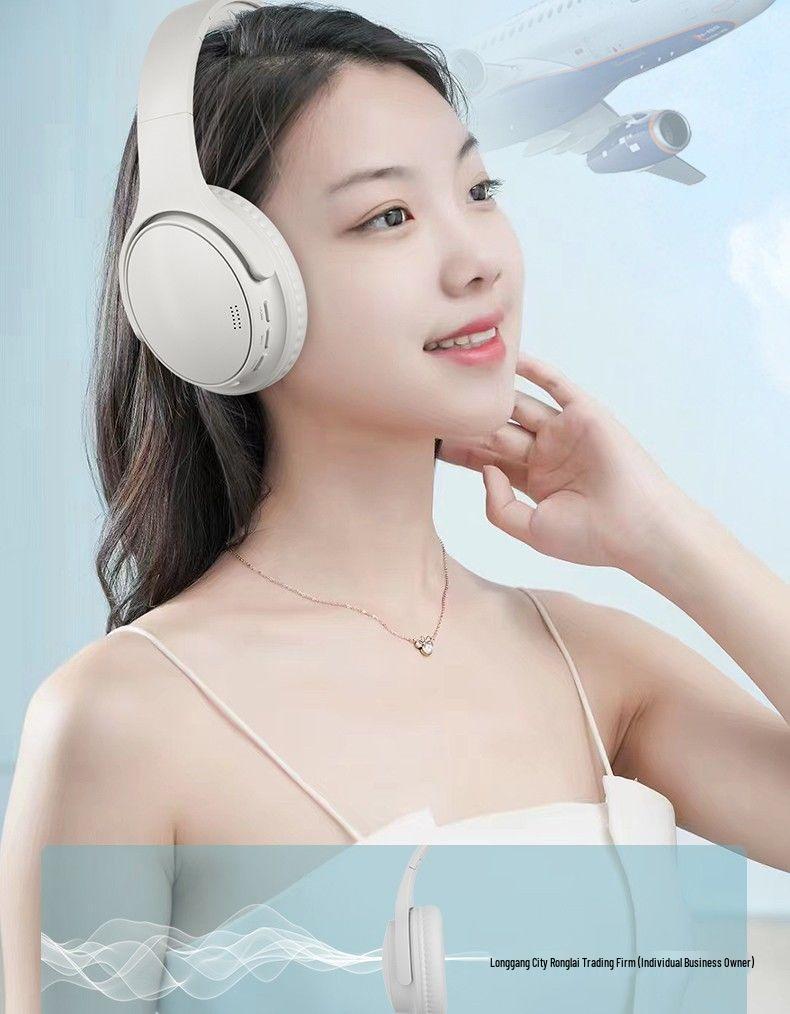 200-Hour Over-Ear Noise-Cancelling Bluetooth Headphones for Gaming and Sports