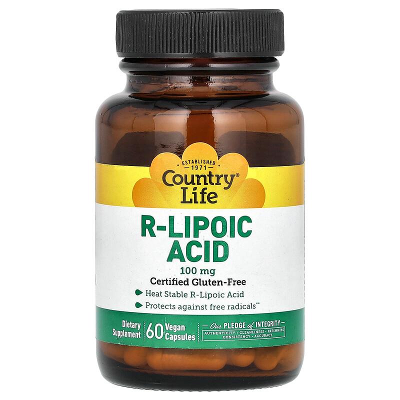 R-Lipoic Acid, 100 Mg, 60 Vegan Capsules