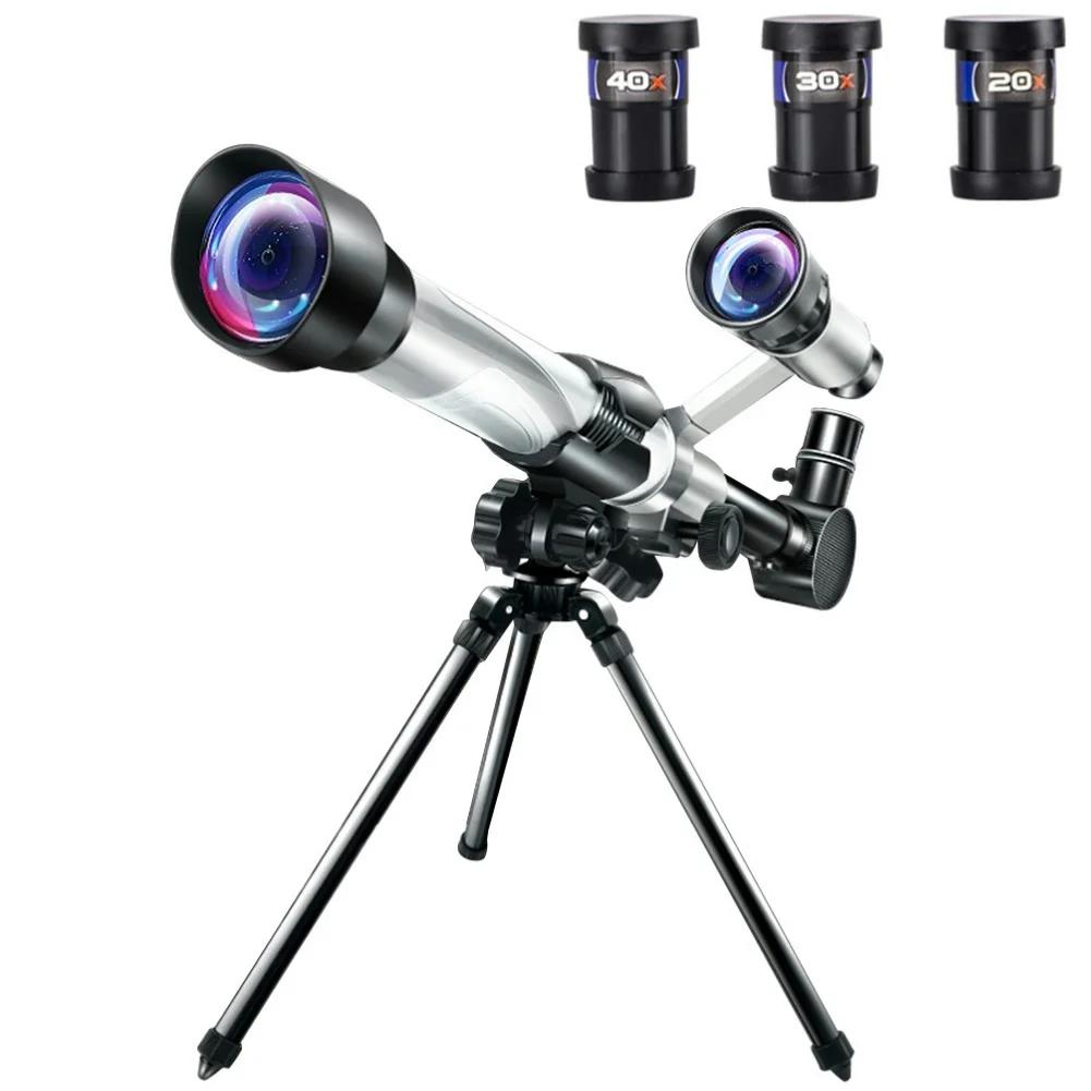 High Magnification Professional Astronomical Telescope Kids Experiment Monocular Stargazing Binoculars Teaching Aids