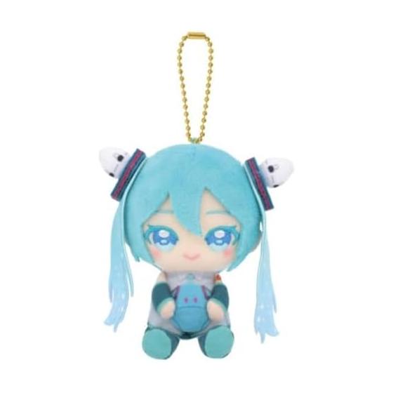 Gundam 45th Anniversary x Hatsune Miku Hatsune Miku x 00 Gundam Chibi Sewing Sitting Mascot