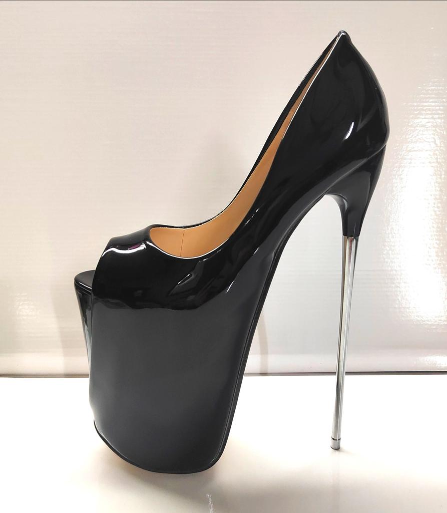 Crossdresser New 22cm Thin High Heels Female Round Toe Pumps Wedding Shoes Woman Fetish Ballet Gladiator Stilettos Sizes 34-50