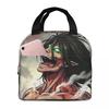 Attack On Titan Anime Insulated Lunch Bag for Kids School Cooler Thermal Food Box Tote Portable Lunch Boxes Container