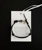 Ourthings Link Black Leather Bracelet