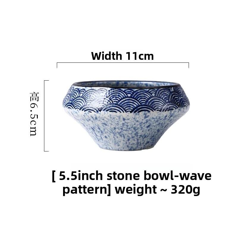 Japanese Style Ceramic Conical Bowl Creative Dessert Simple Deep Salad Bowl Commercial Rice Elegant Soup noodle ramen bowl