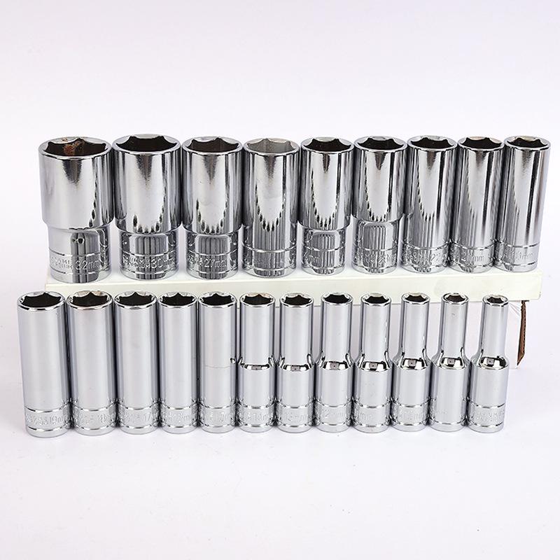 1/2" Großer Ratschenschlüssel mit 8-32mm Sechskant-Spiegelstecknüssen