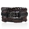 Unisex Handmade Woven Leather Bracelet - European and American Style Jewelry