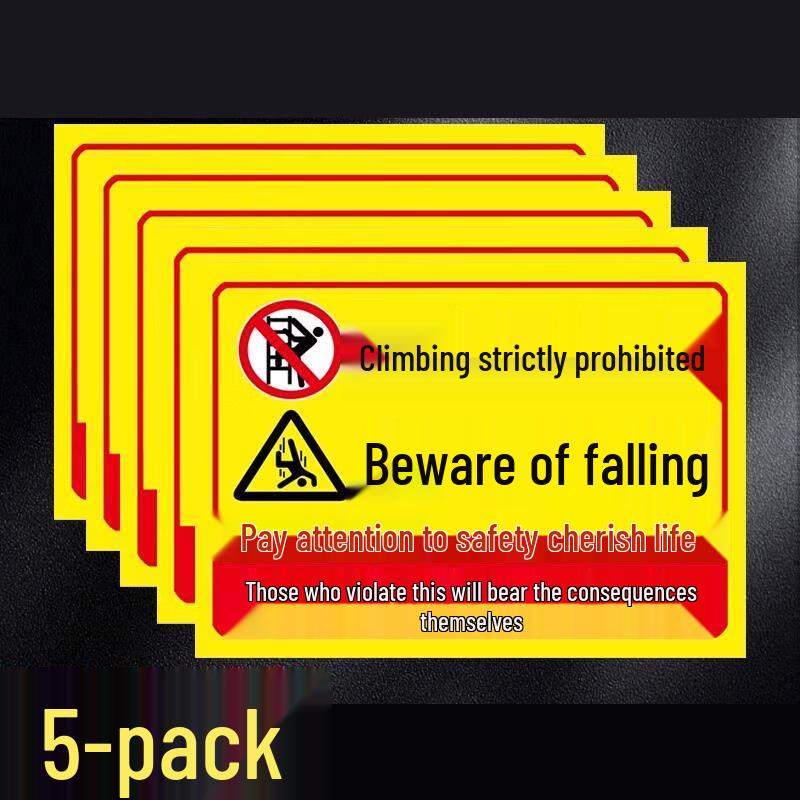 

No Climbing Safety Warning Sign