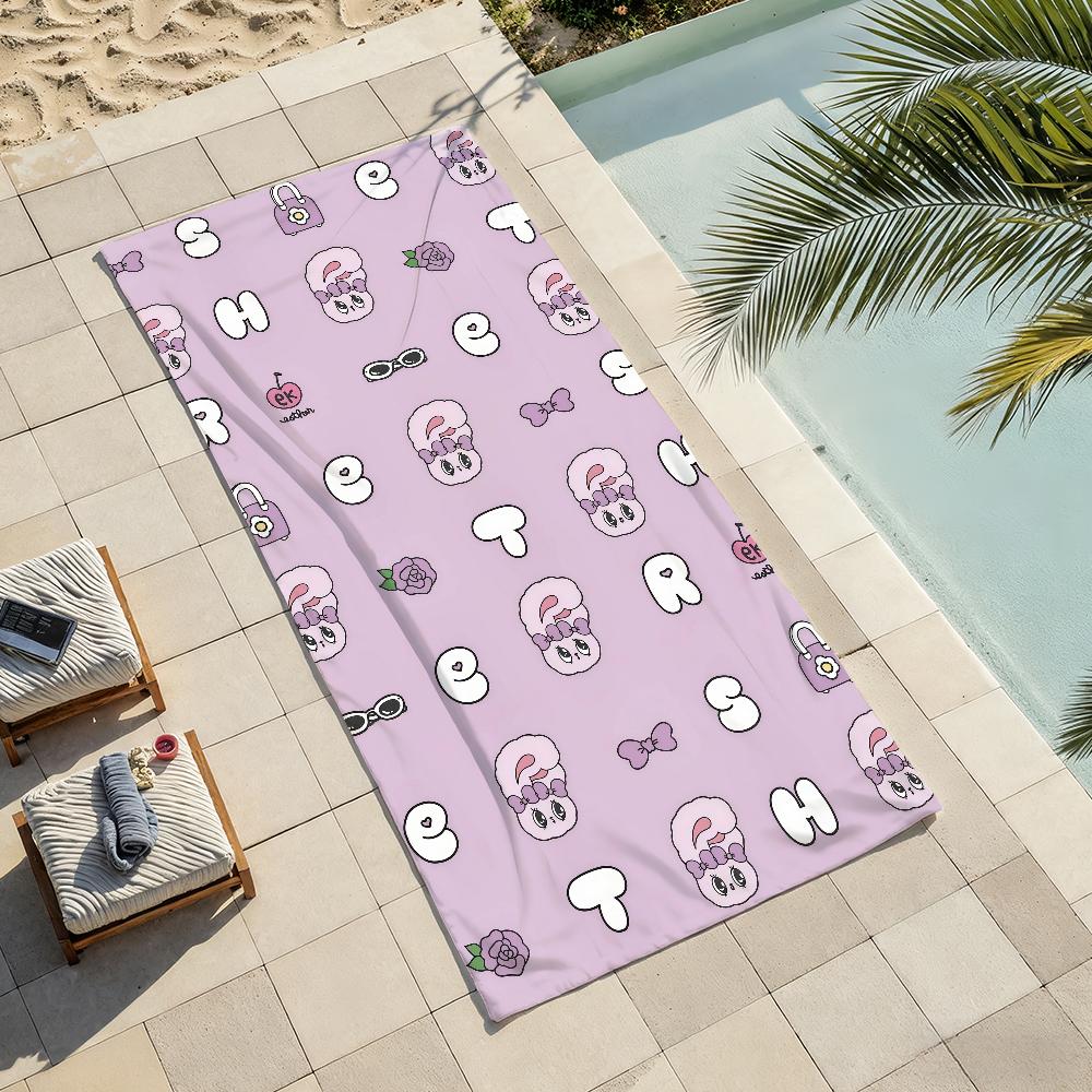 Cartoon Esther-S Bunny Towel Drying Bath Towel Applicable To Light Swimming Camping Yoga Beach Out