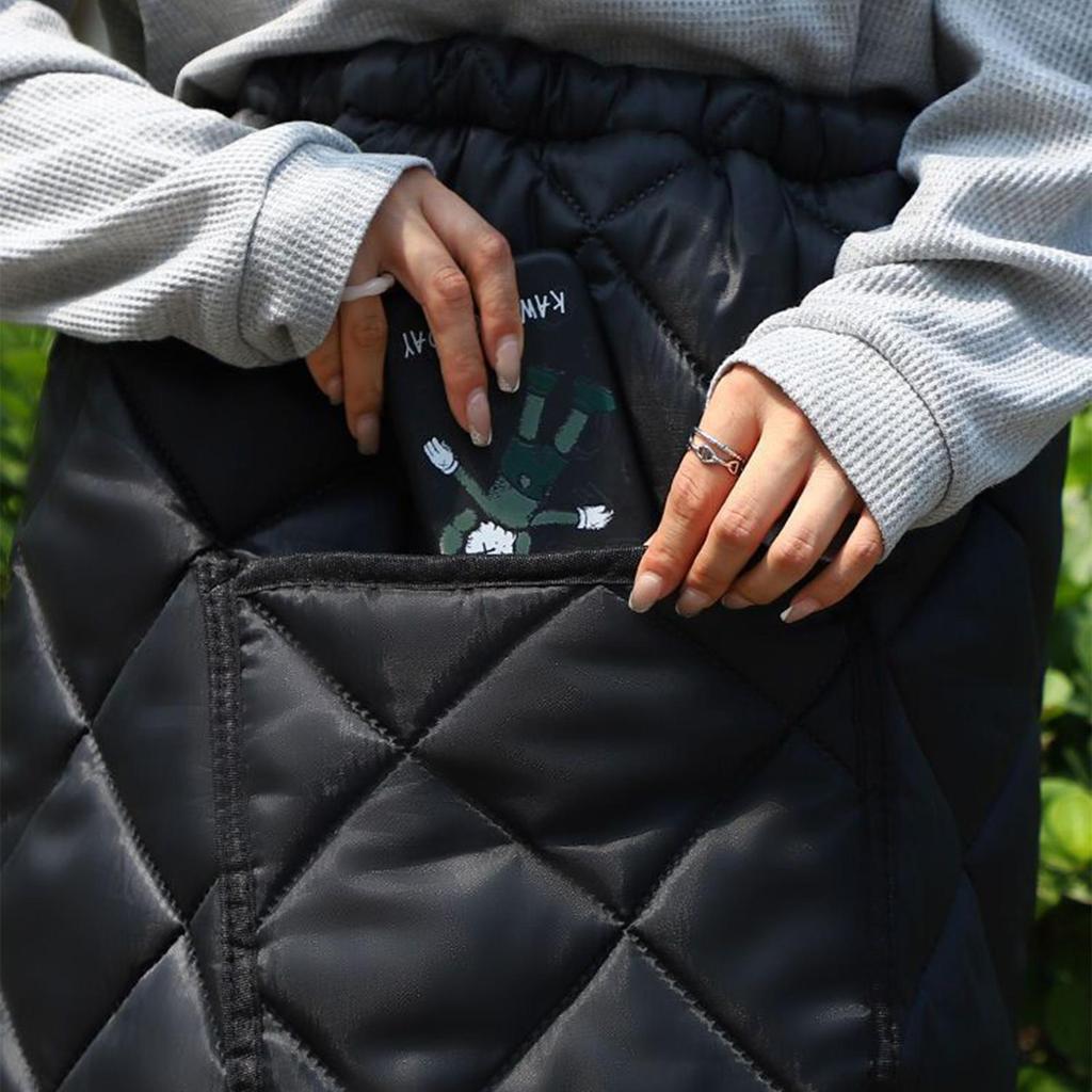 Motorcycle Winter Leg Cover Windproof Apron Scooter Warm Cotton Leg Protector for Cold Weather Motorcycle Scooter Outdoor Riding