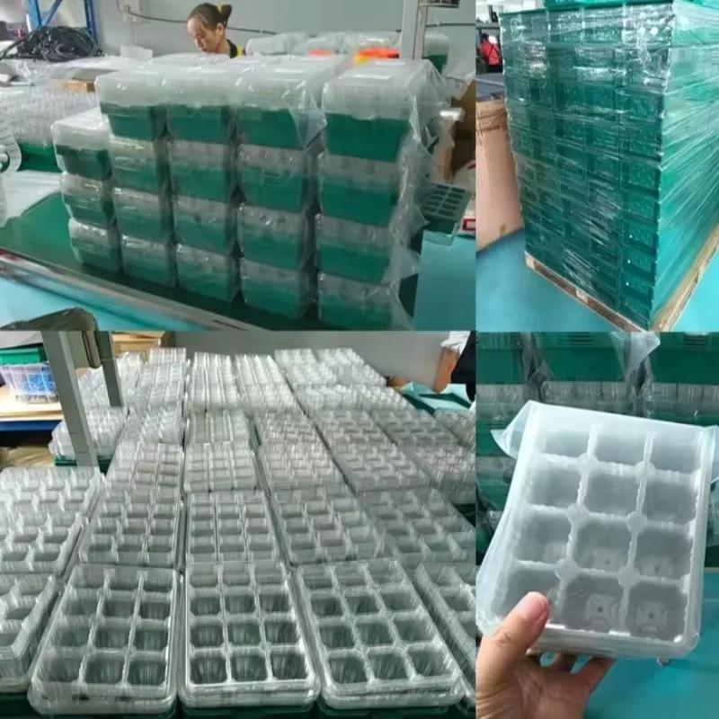 LED Grow Light Seed Germinate Seedling Nursery Pot Suit Growth Supplement Light Adjust Brightness Full Spectrum Fixed Time