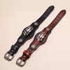 VOQ Retro Multi-layer Cowhide Bracelet Men Creative Design Locomotive Wristband Leather Bracelets Fashion Jewelry