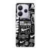 Case Xiaomi Redmi Note 14 5G Nike Air Logo Download Nike Graffiti Black and White Maniacase