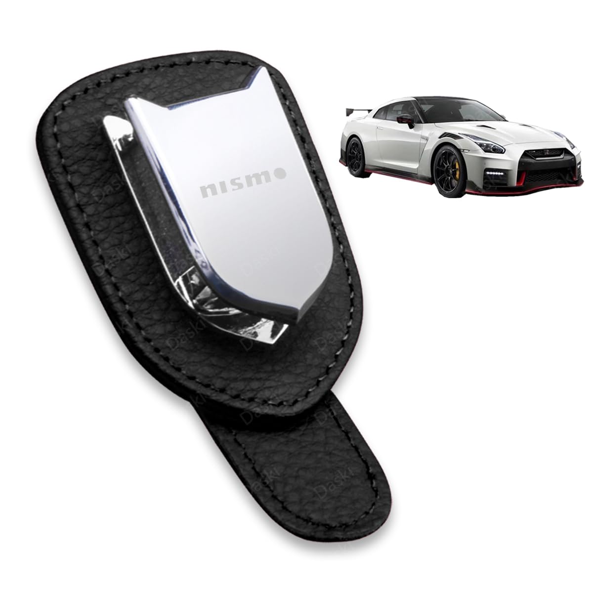 

Leather Eyeglass Holder for Nismo and All Series Sunglasses and Car Sun Car Safe Easy Black Eyeglasses, Storage, Visor, Accessories, Driving,