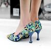Women's high-heeled single shoes spring and summer pointed thin heels large size versatile low-top shoes