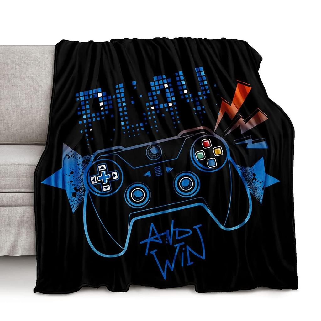 Bedding Gaming Throw Blanket Super Soft Gamer Gift for Couch Sofa for for Kids Boys Teens Video Game