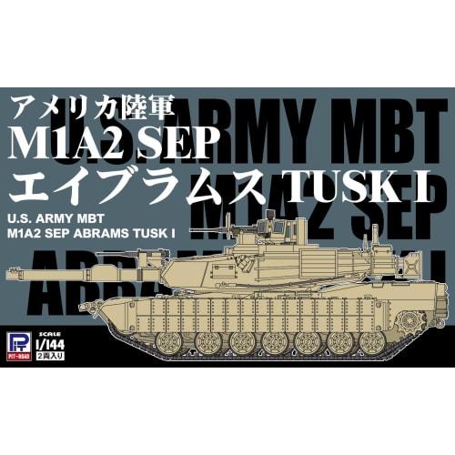 Pit Road 1/144 SGK Series American M1A2 SEP Abrams TUSK I Plastic Model Kit, 68.2mm Long, SGK14