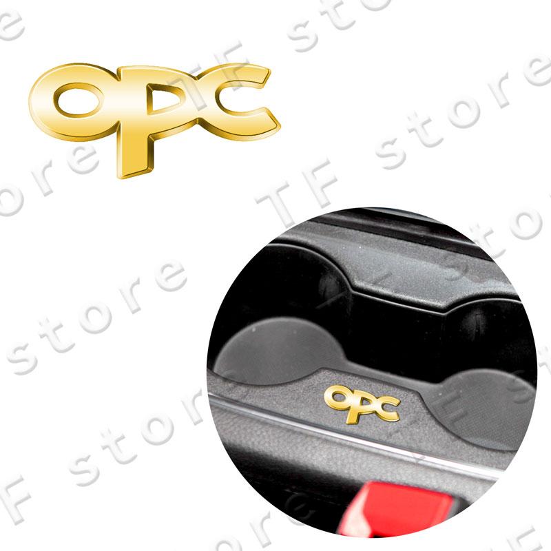 OPC Line Logo Emblem Car Steering Wheel Interior Emblem Sticker For Opel Vauxhall Astra G H J K F Corsa Insignia Mokka