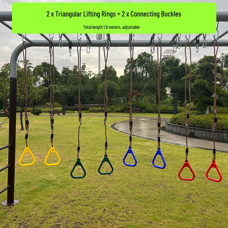 Children's Indoor/Outdoor Climbing and Swing Training Set with Rope Ladder
