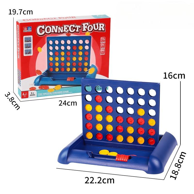 Connect Four Two Players Strategy Board Game Children Aged 5+ Educational Fun Puzzle Toys Four In A Row Board Game