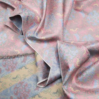 Lüks Yüksek Yoğunluklu Jakarlı İpek Saten Brokar Kumaş Retro Çin Tarzı Nakışlı Kumaş Kendin Yap Cheongsam Hanfu Elbise Giyim