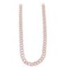 Chain Necklace Rhinestones Alloy Hip Hop Style 24in Jewelry Clothes Decorative Accessories