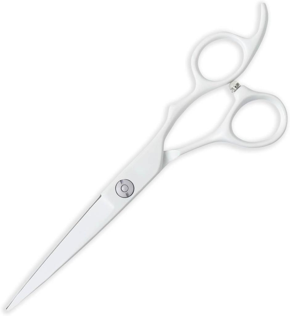 DEEDS GTZ White Scissors Thinning Scissors Thinning for Hairdressers and Includes Set of 2 [PF] (6.0 Inches) (approximately 10-15% Rate) Barbers,
