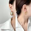 Korean Stylish Multi-layered Hoop Earrings for Women Unique and Sophisticated Iron Electroplated Earrings