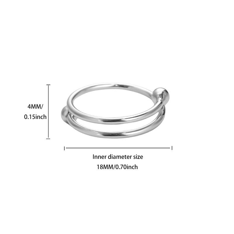 

Персонализированное и инновационное кольцо из k-золота с двухслойными круглыми бусинами, женское модное гладкое кольцо, простое кольцо на указательный палец, ювелирные изделия пользуются большим спросом