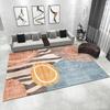 Nordic Style Carpe Irregular Geometric Print Home Decor Rug Non-slip Abstract Mat for Living Room Bedroom Balcony Etc
