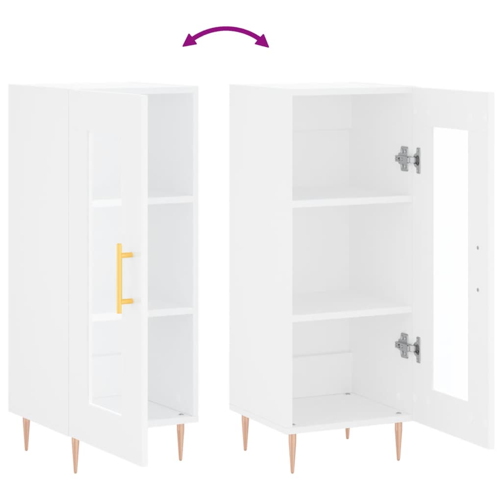 Sideboard in White 34.5 x 34 x 90 cm Particleboard