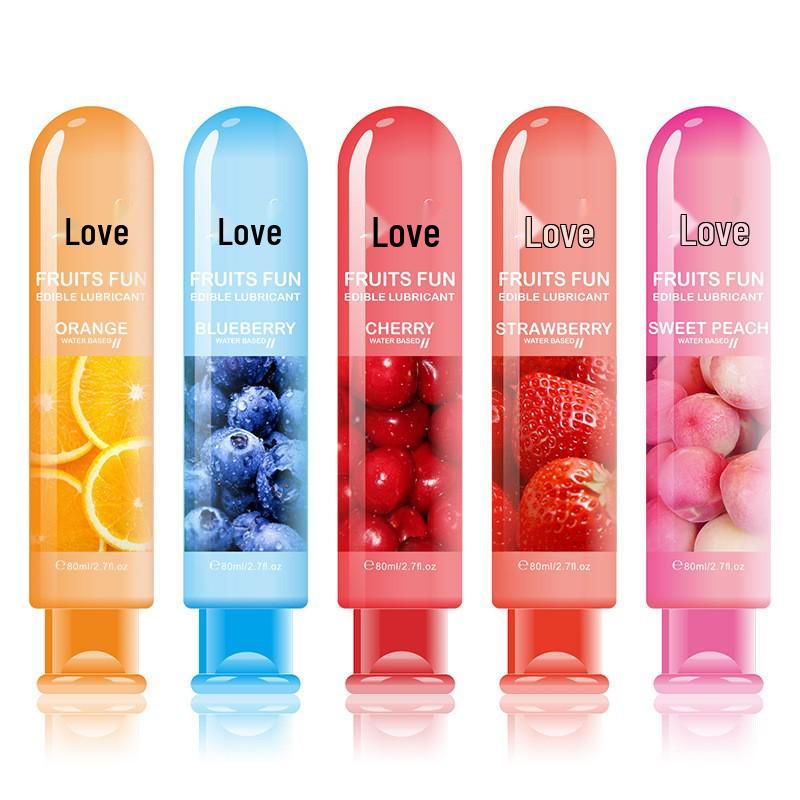 Hot Love Fruit Flavored Water-Based Lubricant Gel for Adult Intimacy