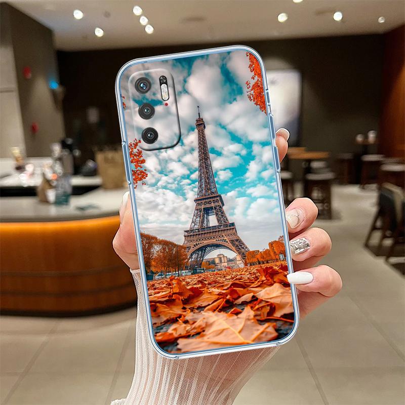 RE49 Paris Eiffel tower Transparent Phone Case for Motorola Moto Edge 20 30 40 50 S30 Fusion Ultra Pro Neo Lite + G200 G23
