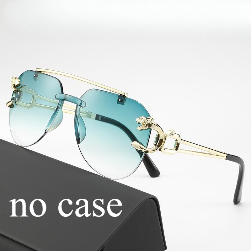 

Frameless Cut Edge Sunglasses Toad Shaped Glasses Gradient SunGlasses Large EyeglassFrame Sunshade and UV Resistant Glasses