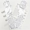 Korean Style Women Wrinkle Gloves Elasticity Bridal Gloves Temperament Arm Warmer  Girl
