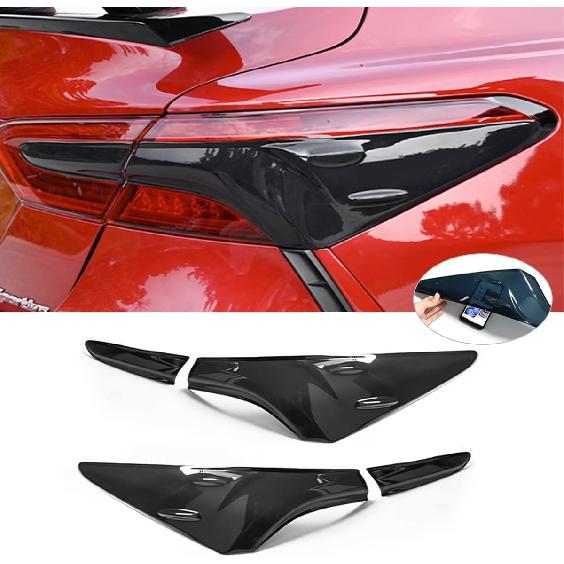Tail Light Lamp Cover Guard Trim 4Pcs for Camry 2024 2023 2022 2021 2020 2019 2018 Tail Light Frame Bezels Decoration Protector Accessories