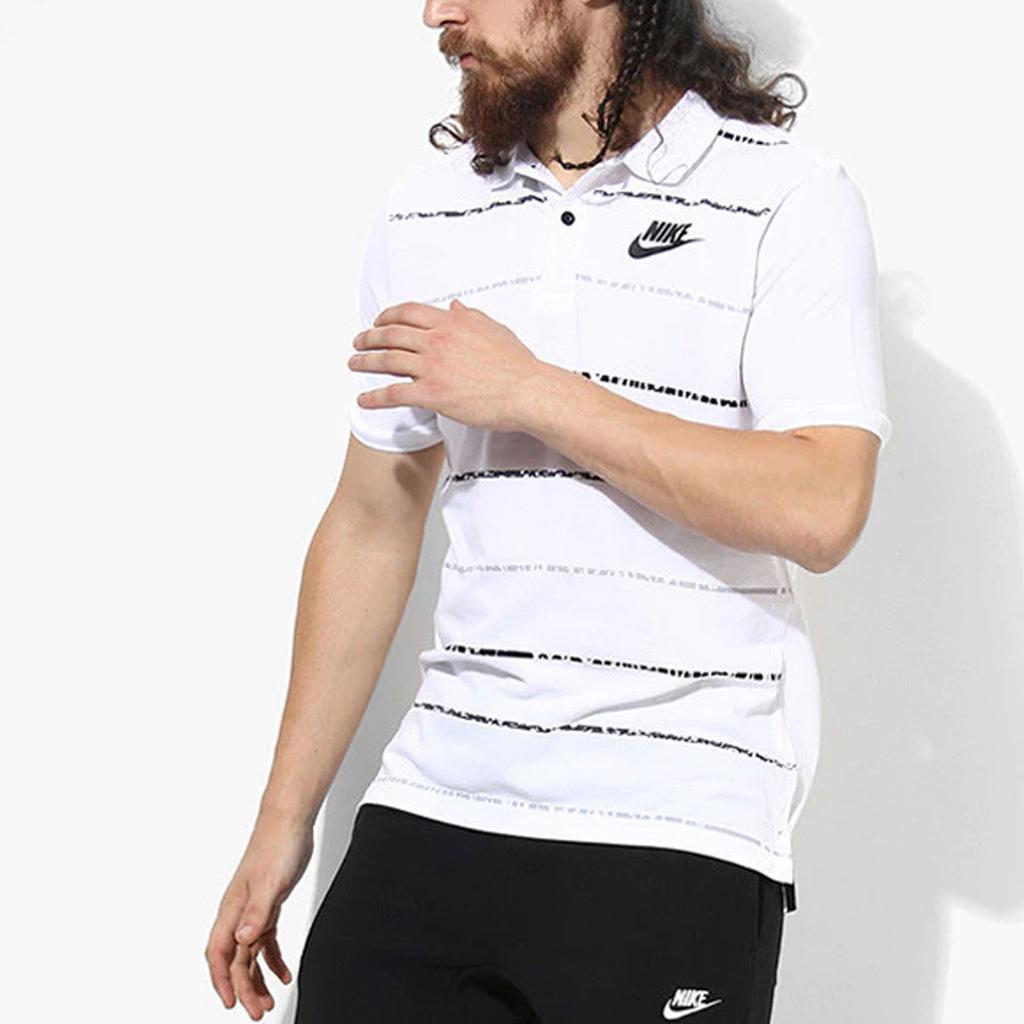 Nike Logo Casual Polo Shirt Men Tops AA5035-100