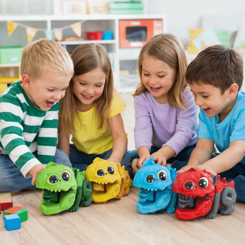 Inertial Rolling Dinosaur Launching Toy Simulation Model Sliding Dinosaur Car  Boys and Girls