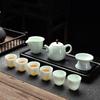 Handun Suet Jade Shadow Green Kung Fu Tea Set