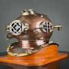 45.72 Cm Commando Diving Helmet Deep Sea Scuba Diving Helmet with Wooden Base Marine Nautical Boston Gift Item