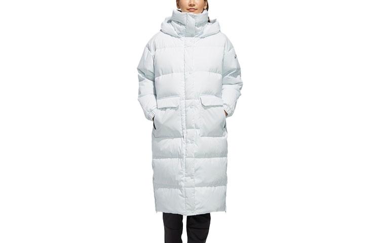 Adidas Down Jackets Women s Light Blue Hooded Moderate EH5025 L