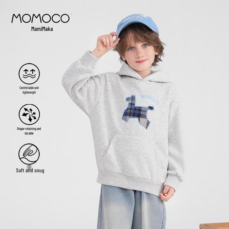 MOMOCO Boys Embroidered Hooded Sweatshirt 120