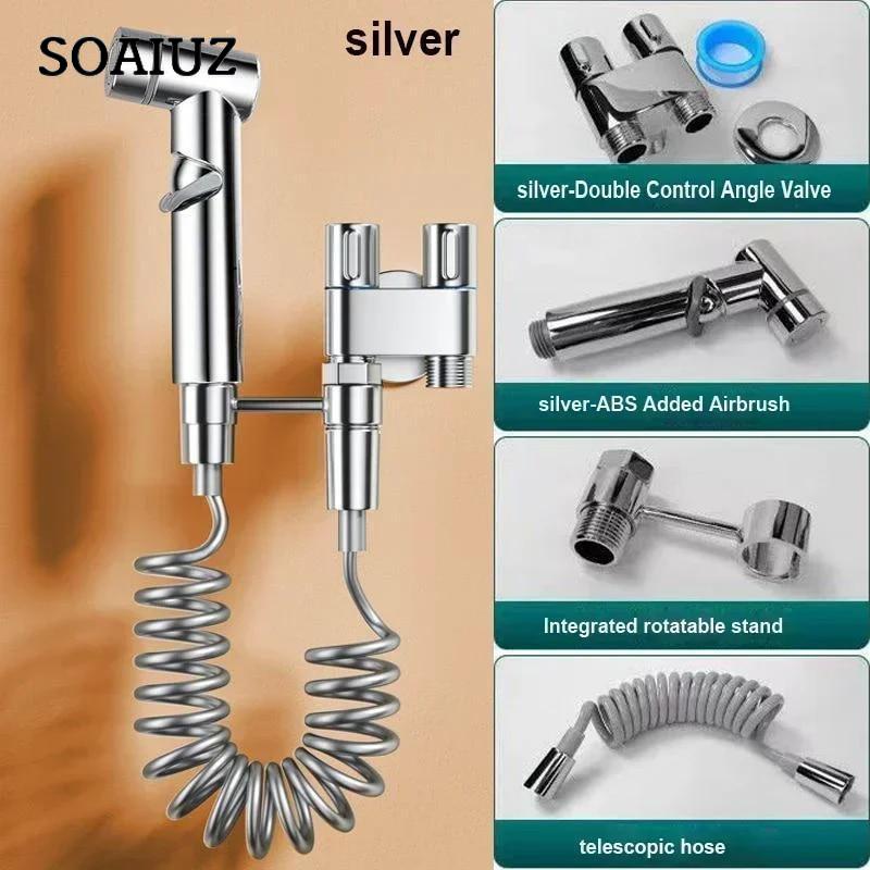 Bidet Spray Gun Set High-pressure Handheld Portable Bidet Spray Gun for Bathroom Cleaning Washing Bathroom Accessories