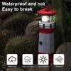 Solar Rotating Lighthouse Garden Light with Auto-On/Off Weather-Resistant & Easy Setup Romantic Night Lamp Resin Plastic Outdoor Decor for Yard Patio