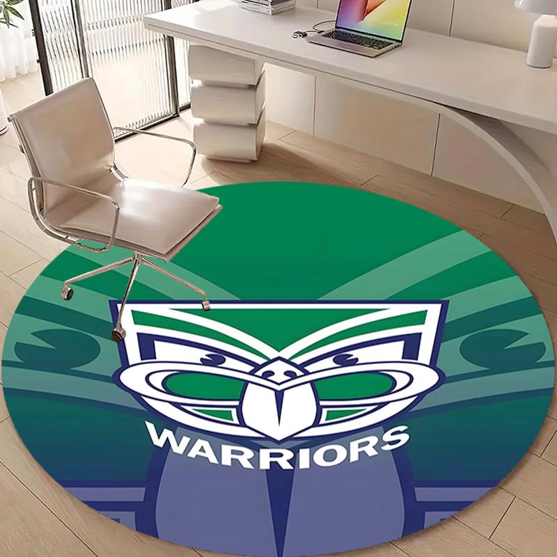 1 Stück Fußballmannschaft (10) Design Bedruckter Bereich Runder Teppich für Schlafzimmer Wohnzimmer Heimdekoration Teppiche Matte Rutschfeste Matte Teppich für das Bett