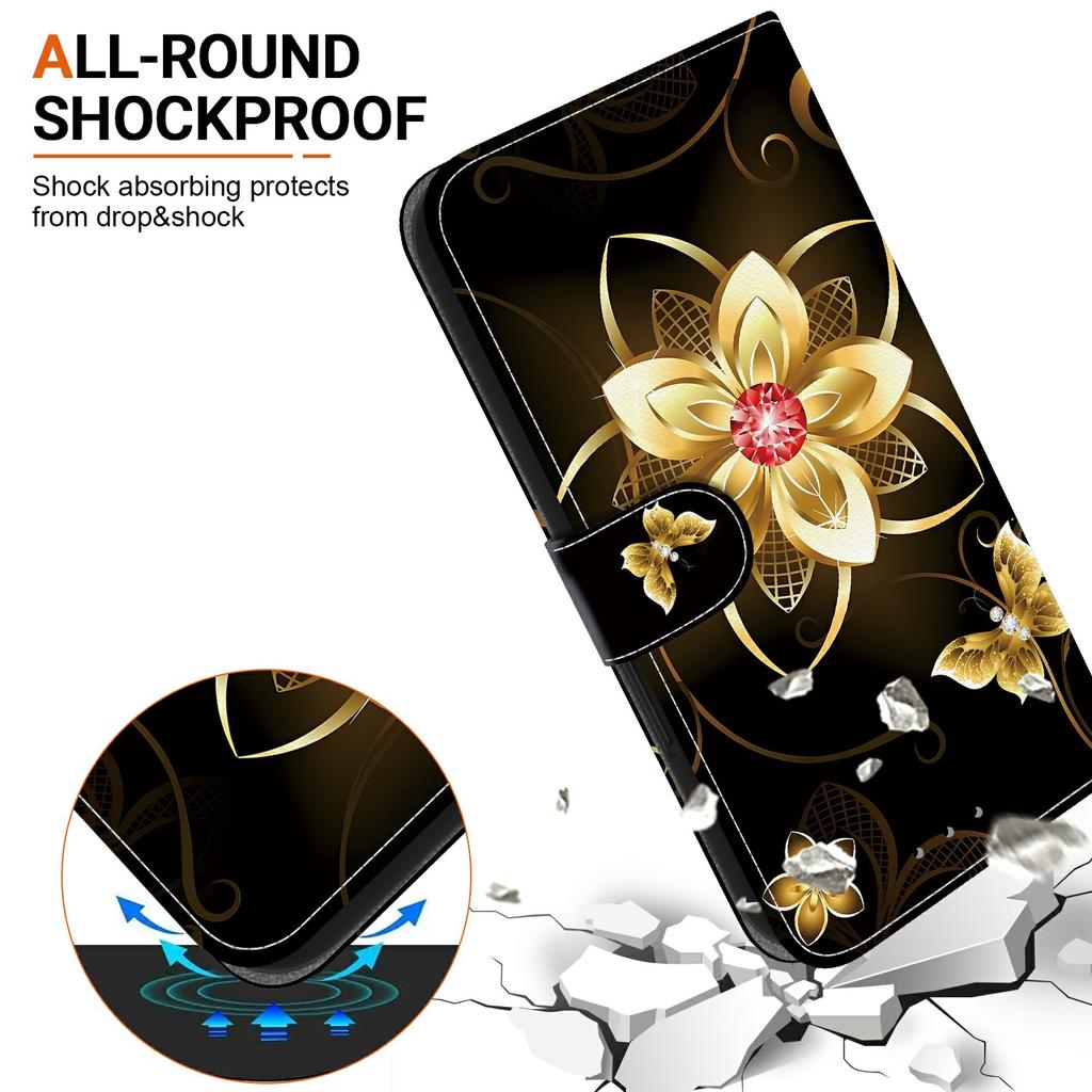 For Honor 400 Pro 5G (Global) Case Pattern Printing Leather Flip Wallet Phone Cover with Lanyard
